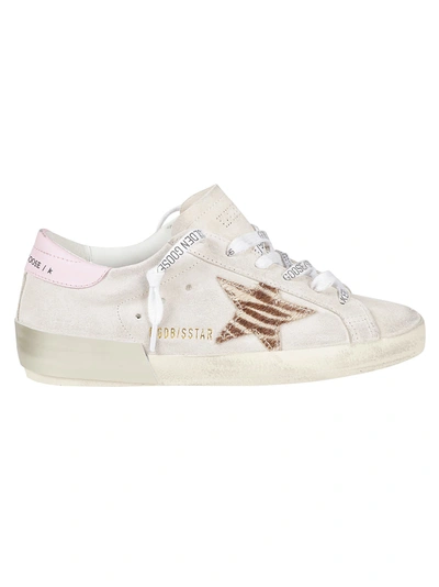 Golden Goose Super-star Sneakers In Pearl/butter Brown/pink