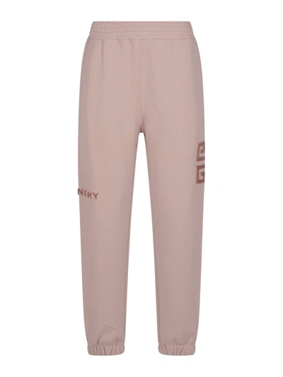 Givenchy Logo Embroidered Sweatpants In Pink