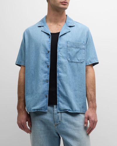 Frame Chambray Shirt In Midland