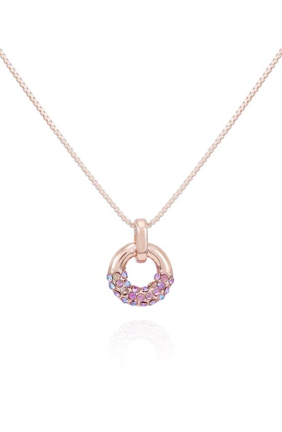 Vince Camuto Pavé Crystal Open Circle Pendant Necklace In Gold