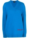 Calvin Klein 205w39nyc Oversized Logo Sweater In Blue