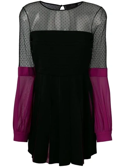 Capucci Colour-block Shift Dress - Black