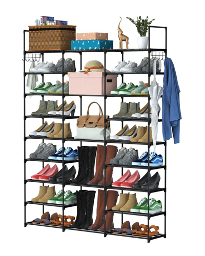 Fresh Fab Finds 9-tier Shoe Rack Storage Shelf In Multi
