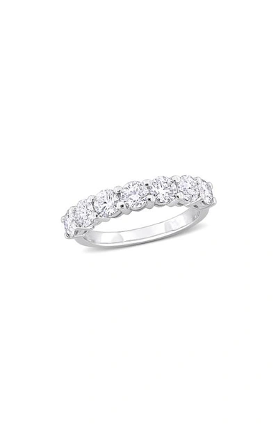 Delmar Sterling Silver Moissanite Ring In White Silver