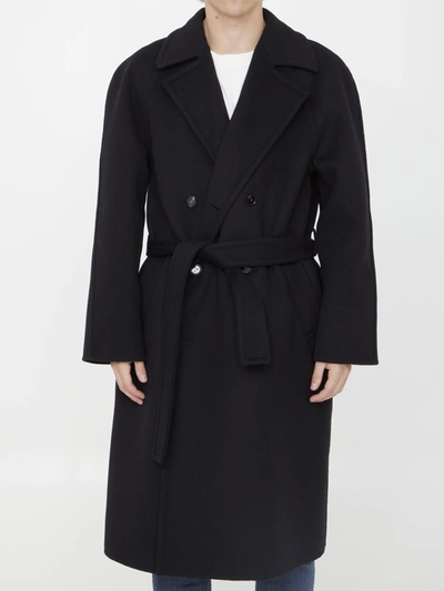 Bottega Veneta Wool And Cashmere Coat In Black