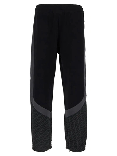 Fendi Logo Trouser In Dark Grey