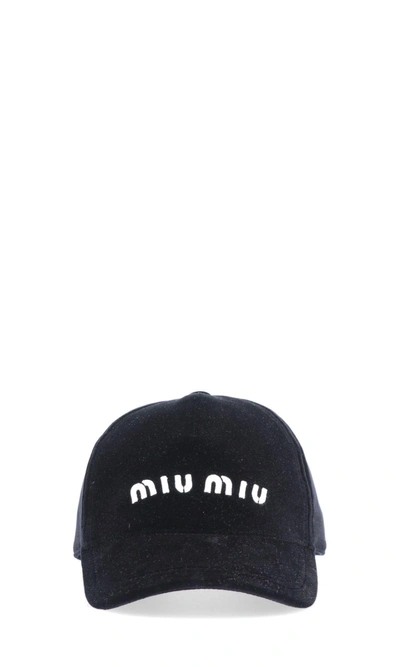 Miu Miu Logo Cap In Default Title