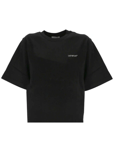 Off-white Logo Printed Crewneck T-shirt In Default Title