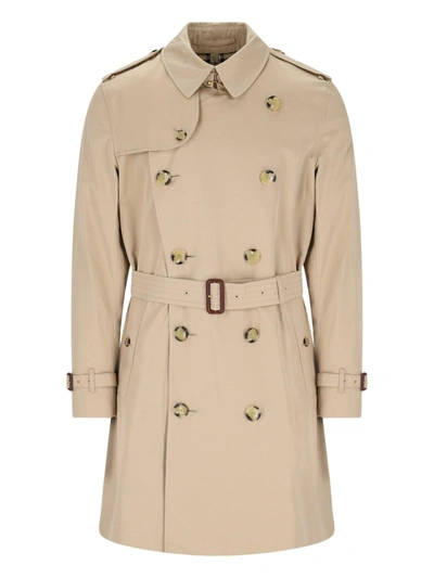 Burberry Double-breasted Trench Coat In Honey