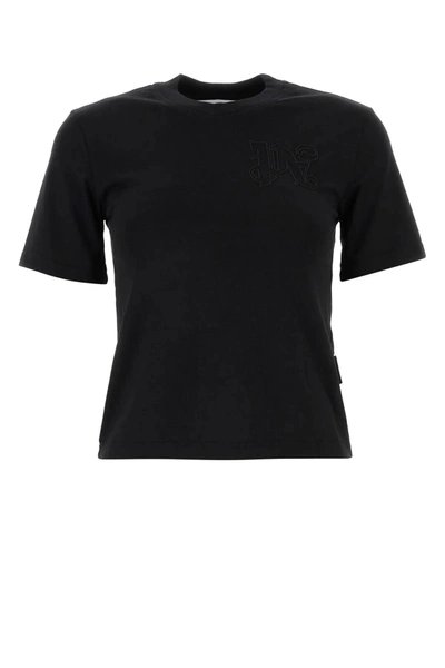 Palm Angels Black Cotton T-shirt