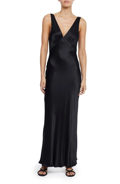 Bec & Bridge Verona V-neck Maxi Dress In Black