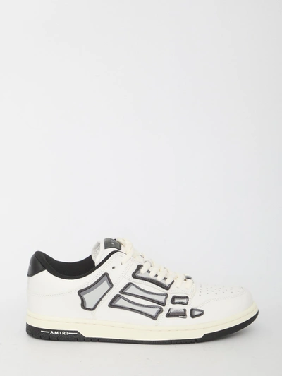 Amiri Chunky Skel Top Low Sneakers In White