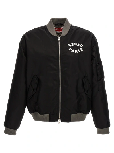 Kenzo Lucky Tiger Casual Jackets, Parka In Black
