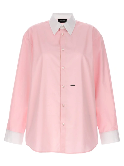 Dsquared2 Lover Shirt, Blouse In Pink