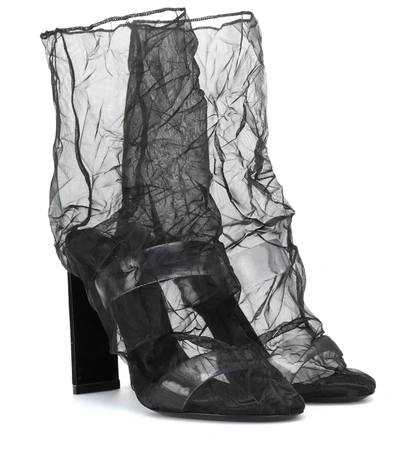 Nicholas Kirkwood D'arcy Pvc And Crinkled-organza Ankle Nicholas Kirkwood D'arcy Pvc And Crinkled-organza Ankle