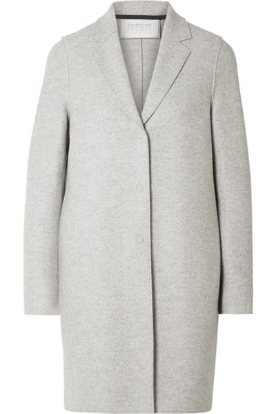 Harris Wharf London Oversized Wool-felt Coat In Light Grey