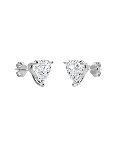 Diana M. Fine Jewelry 14k 1.08 Ct. Tw. Diamond Studs In Metallic