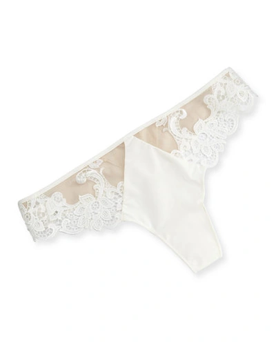 Simone Perele Saga Lace Thong In Ivory