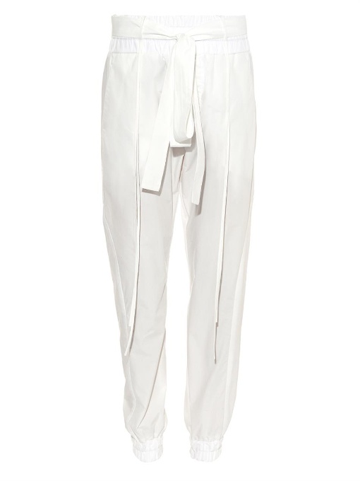 Juan Carlos Obando Cotton Moto Pants In White | ModeSens
