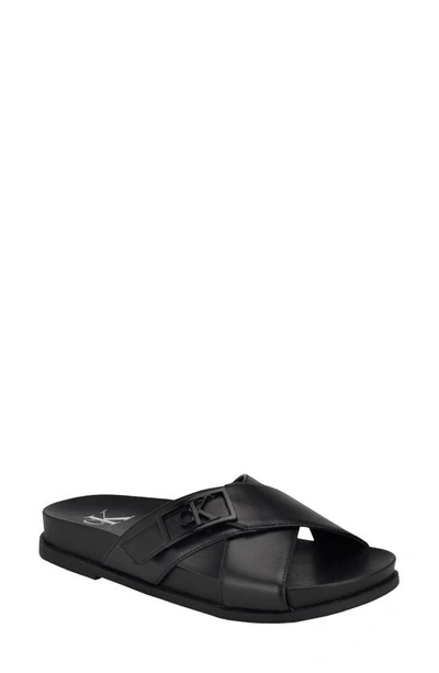 Calvin Klein Eandria Slide Sandal In Black