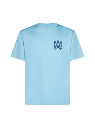 Amiri T-shirt In Air Blue