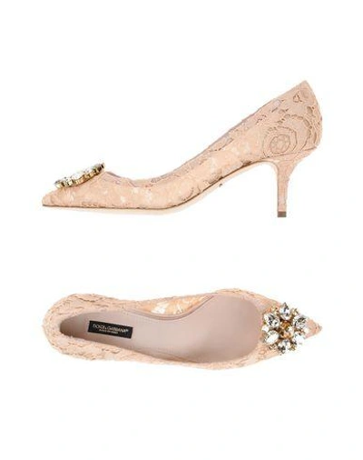 Dolce & Gabbana Pumps In Blush