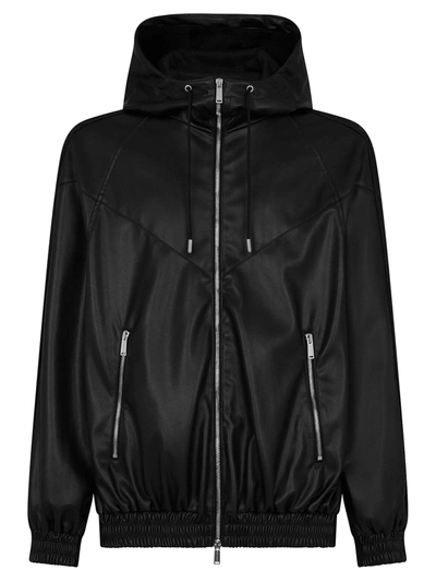 Dsquared2 Hybrid Swag Panelled Jacket In Nero