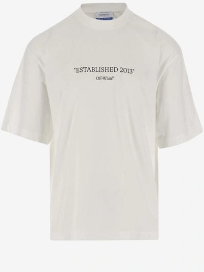 Off-white Cotton T-shirt With Logo