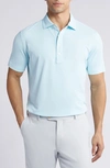 Peter Millar Crown Crafted Soul Performance Mesh Polo In Iced Aqua