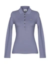 Lacoste Polo Shirts In Lilac