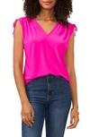 Vince Camuto Smocked Sleeveless Blouse In Frcly Fuchsia