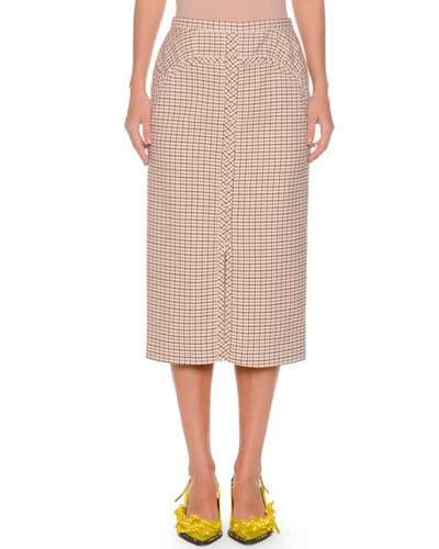 N°21 A-line Long Checkered Skirt In Multi Pattern