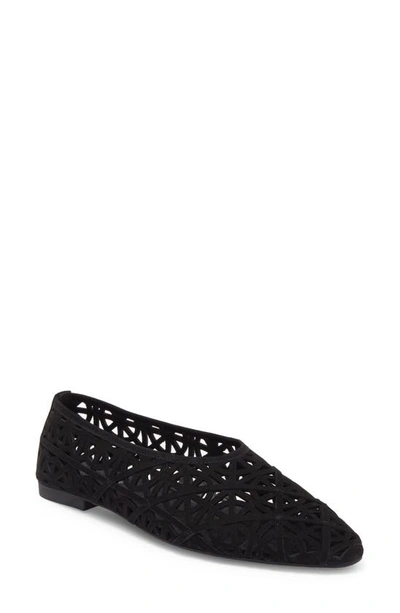 Jeffrey Campbell Skylark Flat In Black