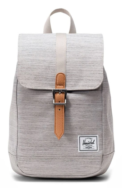 Herschel Supply Co Retreat Recycled Polyester Sling Bag In Light Grey Crosshatch