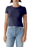 Michael Stars Mimi Crop T-shirt In Nocturnal