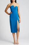 Amanda Uprichard Puzzle Strapless Midi Dress In Rhapsody