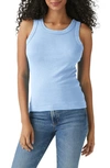 Michael Stars Paloma Cotton Tank Top In Water