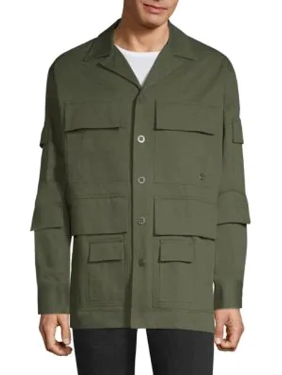 Etudes Studio Main Journey Military Jacket In Army Green