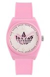 Adidas Originals Resin Strap Watch, 38mm In Pink