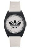 Adidas Originals Adidas Resin Strap Watch, 38mm In White