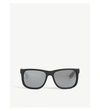 Ray Ban Rb4165 Justin Rectangular Sunglasses In 622/6gblack