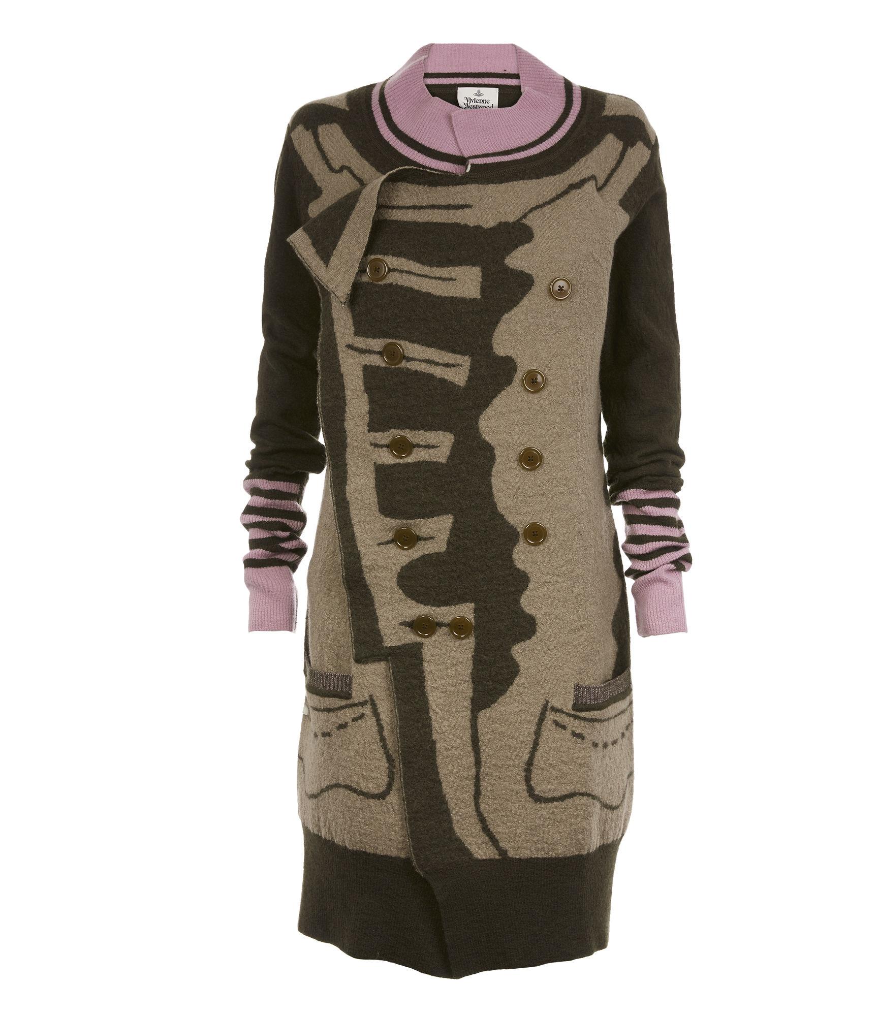 Vivienne Westwood Military Cardigan Women In Camel Grey Pink