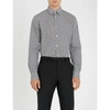 Paul Smith Printed Tailored-fit Cotton Shirt In Monochrome