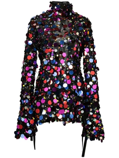 Carolina Herrera Sequin-embellished Top - Black