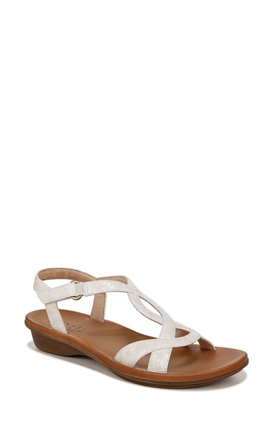 Soul Naturalizer Solo Ankle Strap Sandal In Smooth White Faux Leather