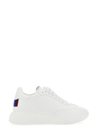 Stella Mccartney Loop Trainer With Laces In Bianco