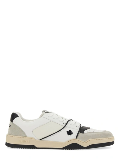 Dsquared2 Sneaker With Logo In Bianco