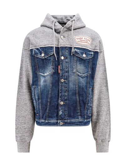 Dsquared2 Sweatshirt In Grigio Melange