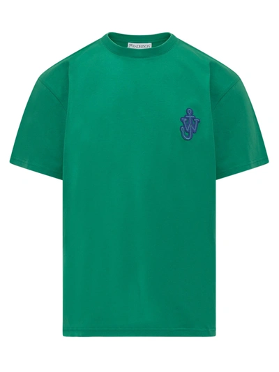 Jw Anderson J.w. Anderson Anchor T-shirt In Green