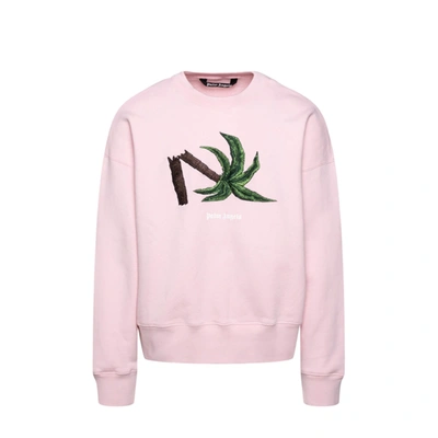 Palm Angels Logo Sweatshirt In Pink